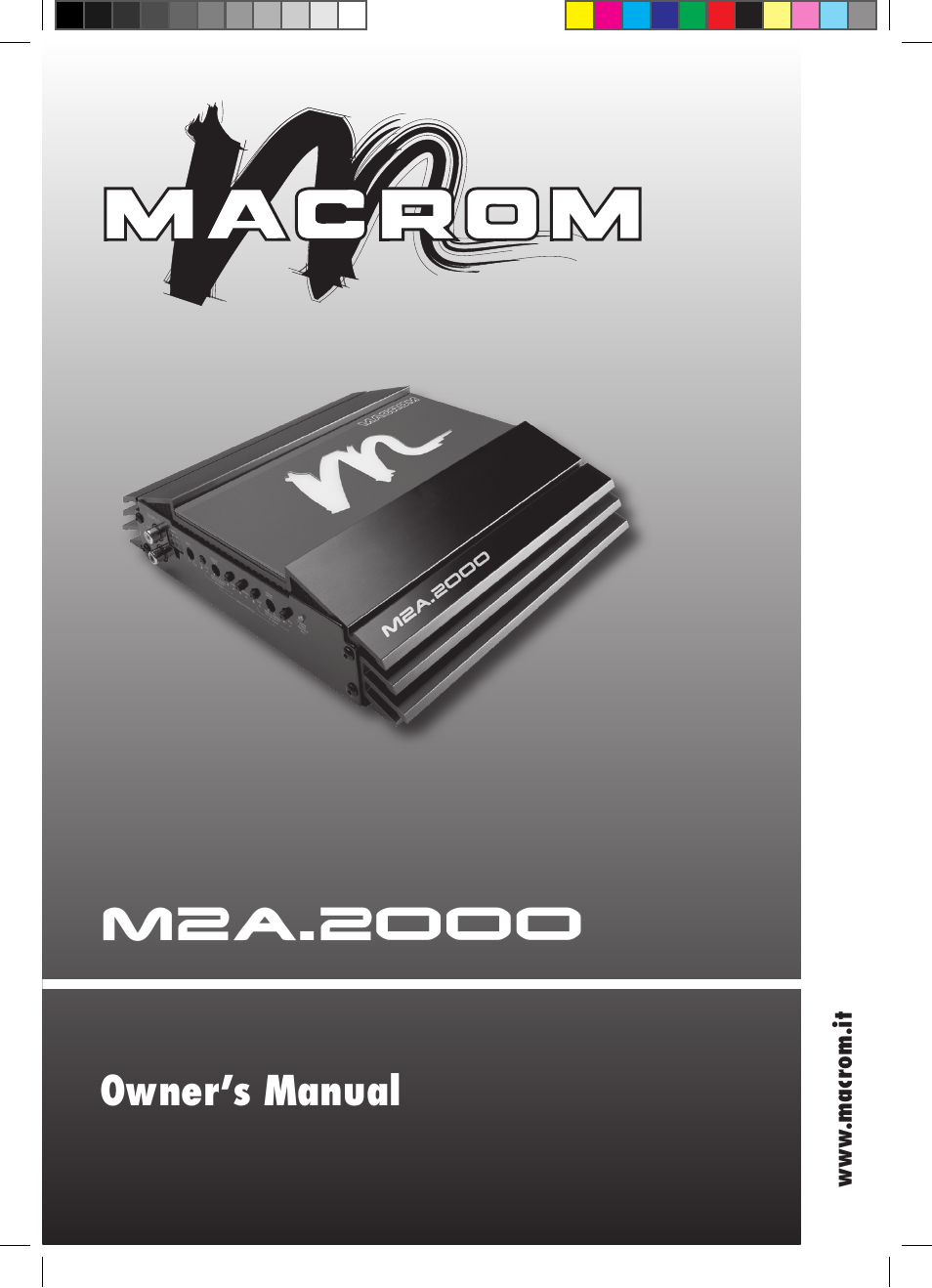 Macrom M2A.2000 User Manual | 7 pages