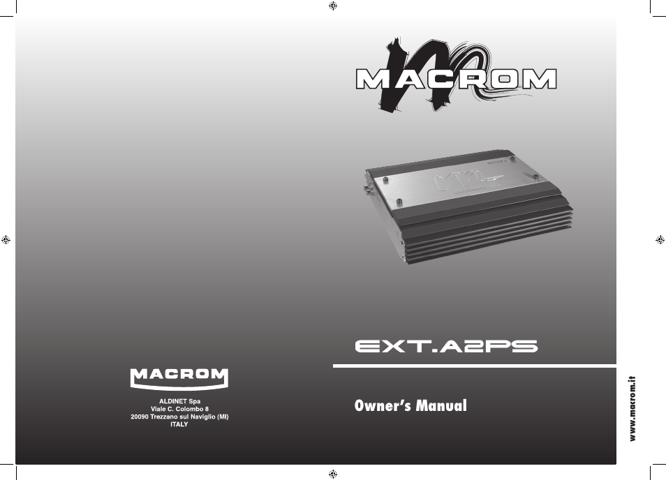 Macrom EXT.A2PS User Manual | 2 pages