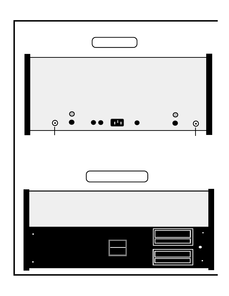 Manley, Front view, Rear view | Manley LAB SERIES STEREO 75+75 WATT AMPLIFIER User Manual | Page 7 / 12