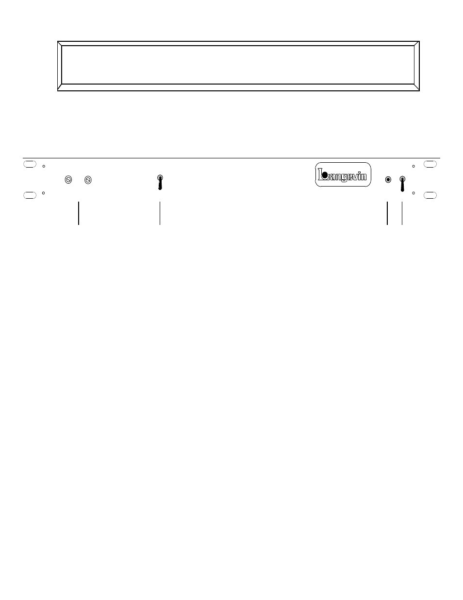 Front panel | Manley Langevin DAC 1993 - 2000 User Manual | Page 5 / 11