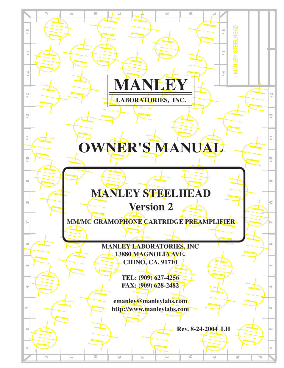Manley Labs MM/MC GRAMOPHONE CARTRIDGE PREAMPLIFIER User Manual | 16 pages