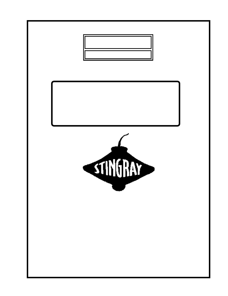 Manley STINGRAY original version 1997 - 2005 MST User Manual | 19 pages