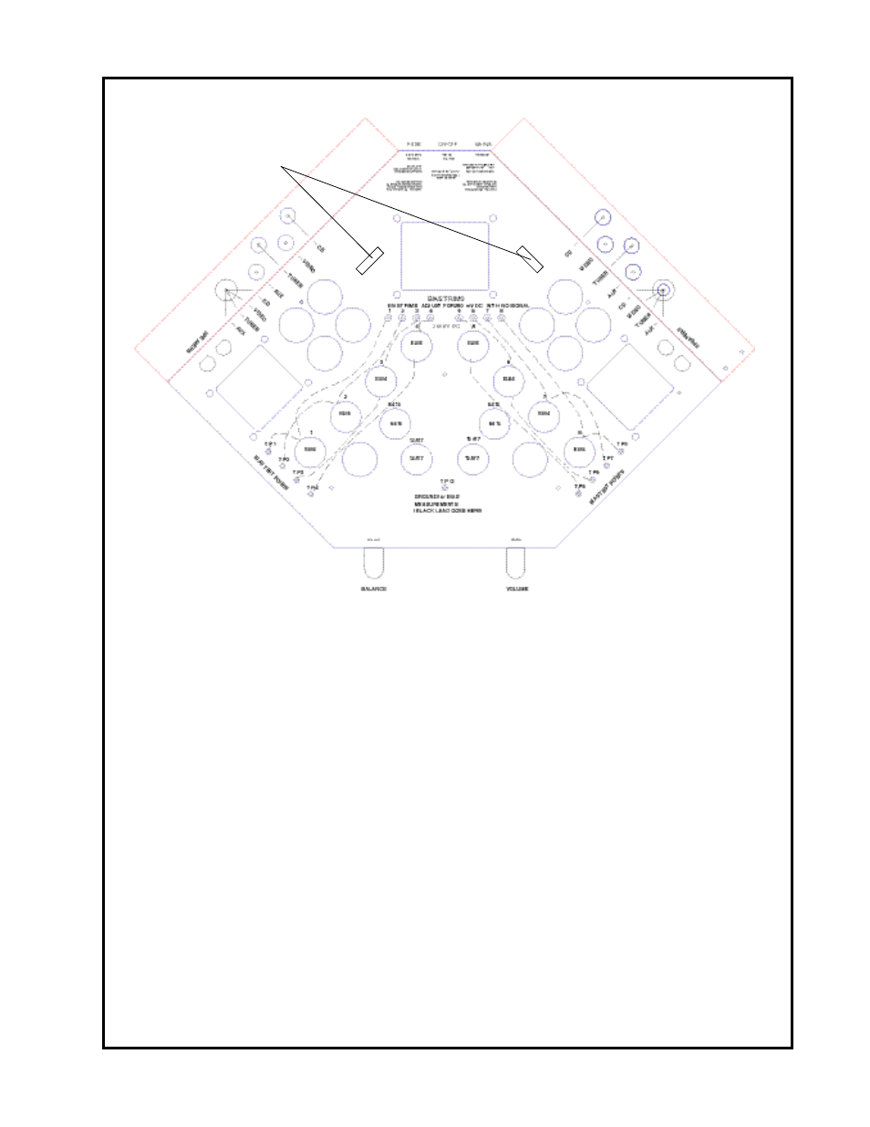 Top view | Manley STINGRAY original version 1997 - 2005 MST User Manual | Page 10 / 19