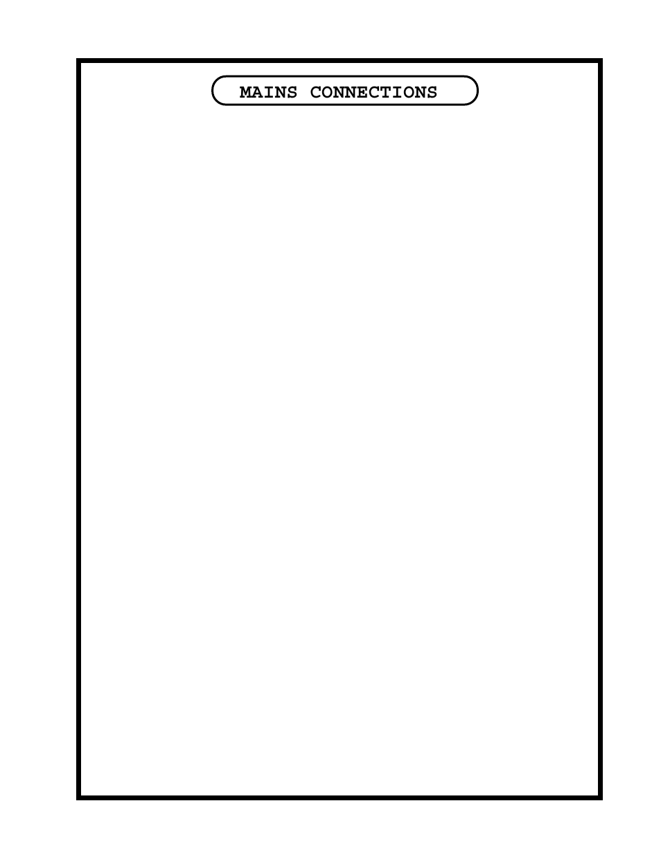 Mains connections | Manley MASSIVE PASSIVE STEREO TUBE EQ - MSMPX 2/2004 User Manual | Page 28 / 33