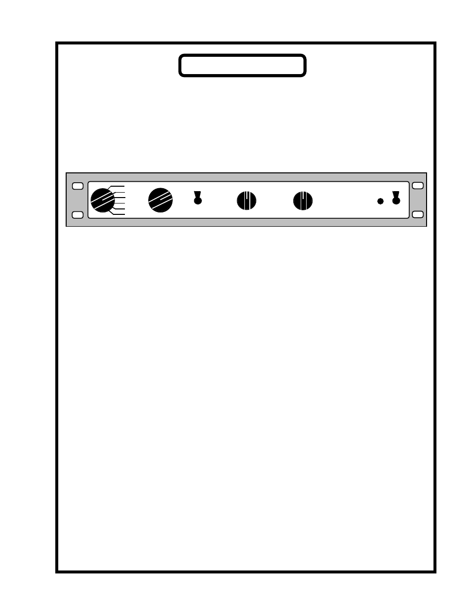 Front panel | Manley CONTROL MASTER PREAMPLIFIER User Manual | Page 6 / 11