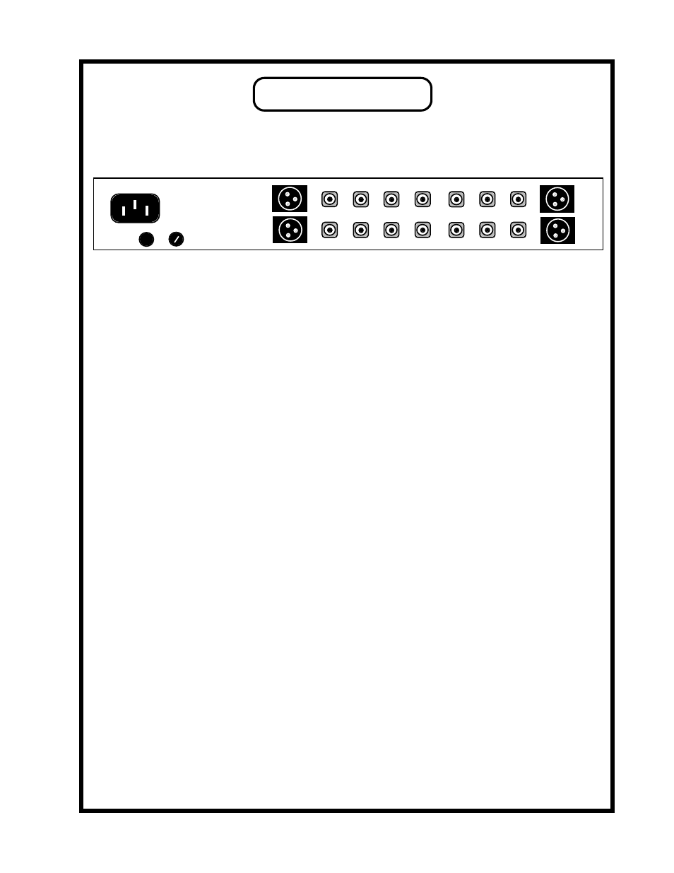 Rear panel | Manley CONTROL MASTER PREAMPLIFIER User Manual | Page 7 / 11