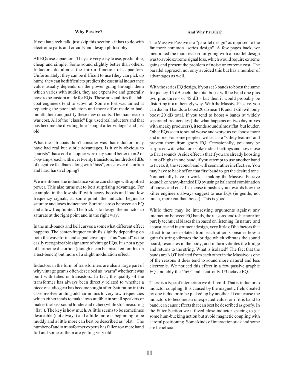 Manley Labs STEREO EQ User Manual | Page 12 / 34