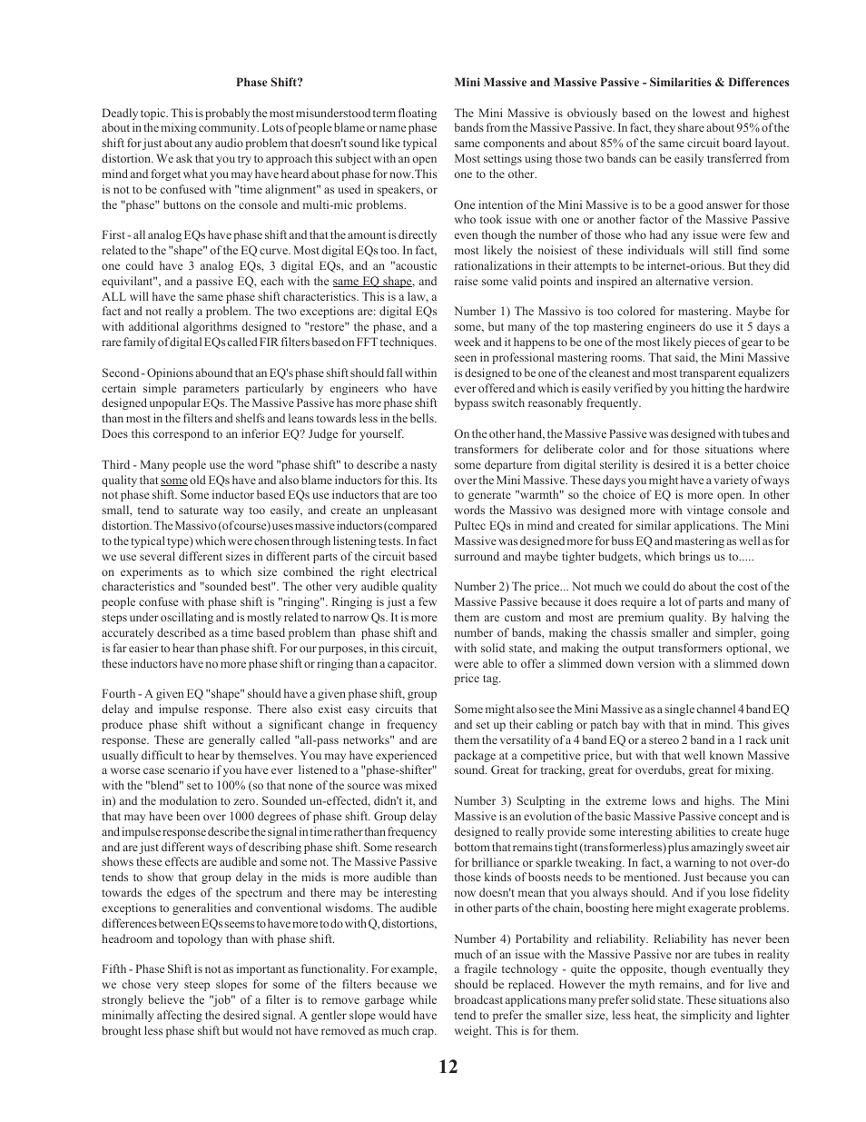Manley Labs STEREO EQ User Manual | Page 13 / 34
