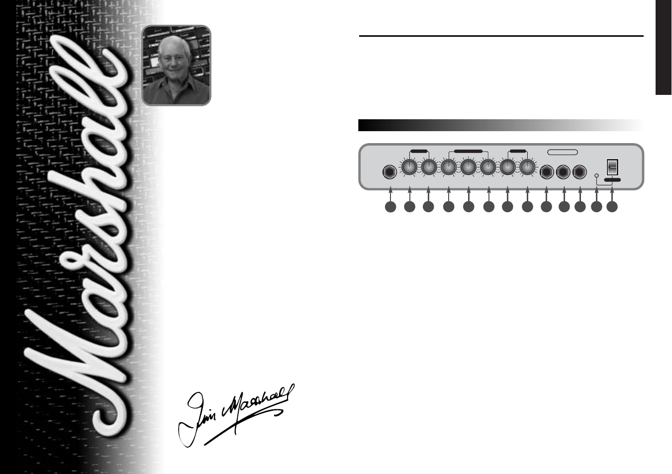 Warning! - important safety instructions, English, G15rcd front panel features | Marshall Amplification G15RCD User Manual | Page 2 / 2