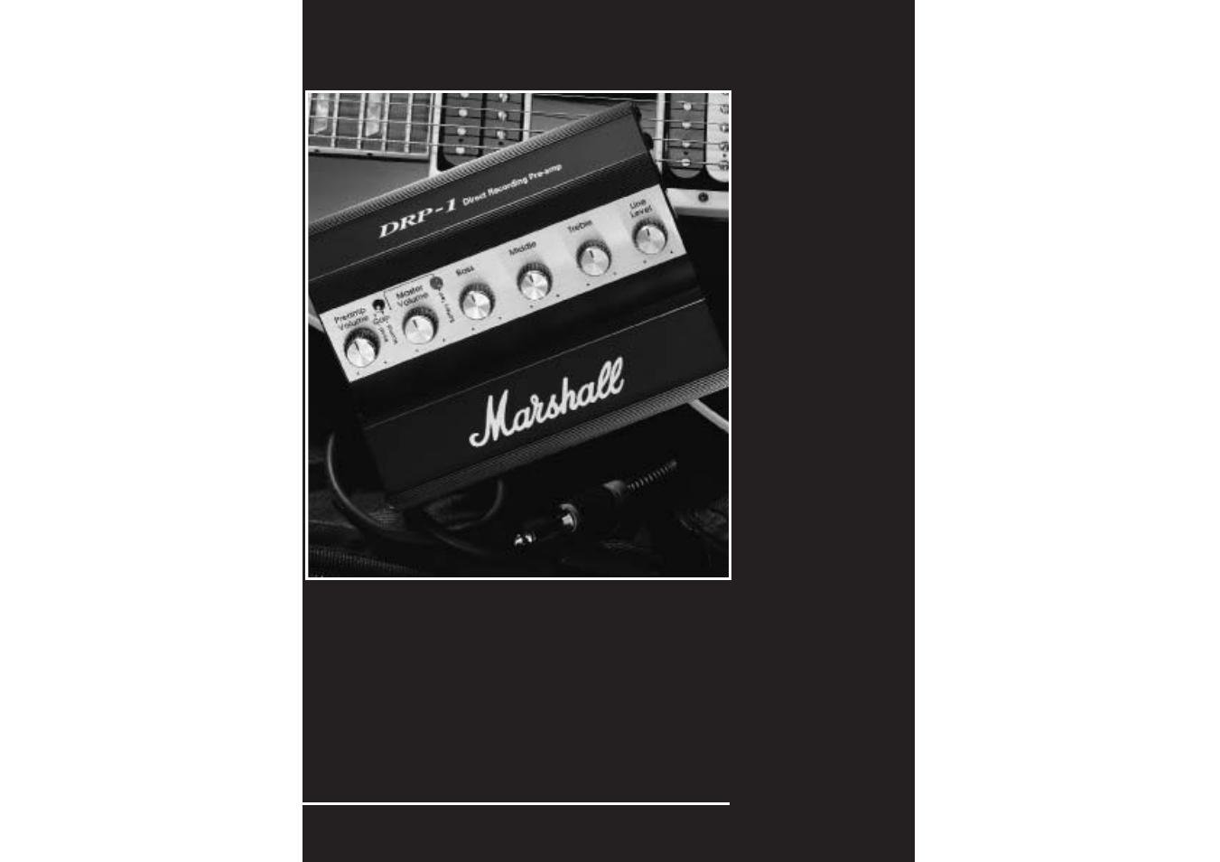 Marshall Amplification DRP-1 User Manual | 6 pages