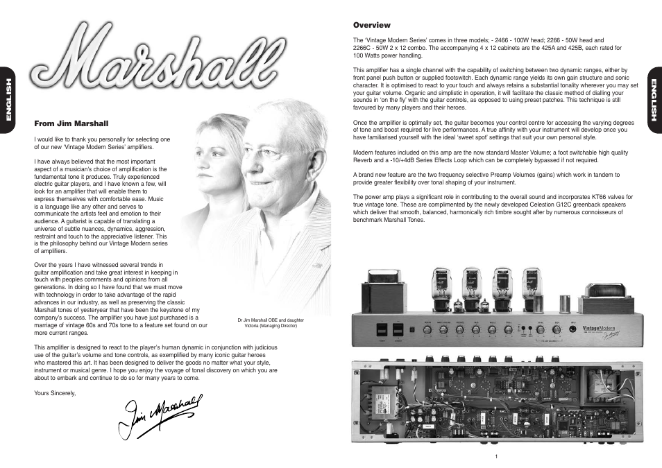 Marshall Amplification 2266C User Manual | Page 2 / 4