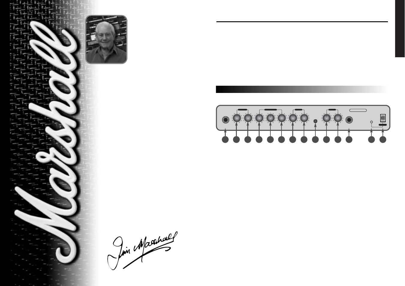 Warning! - important safety instructions, On/off, English | G215rcd front panel features | Marshall Amplification MG215RCD User Manual | Page 2 / 3