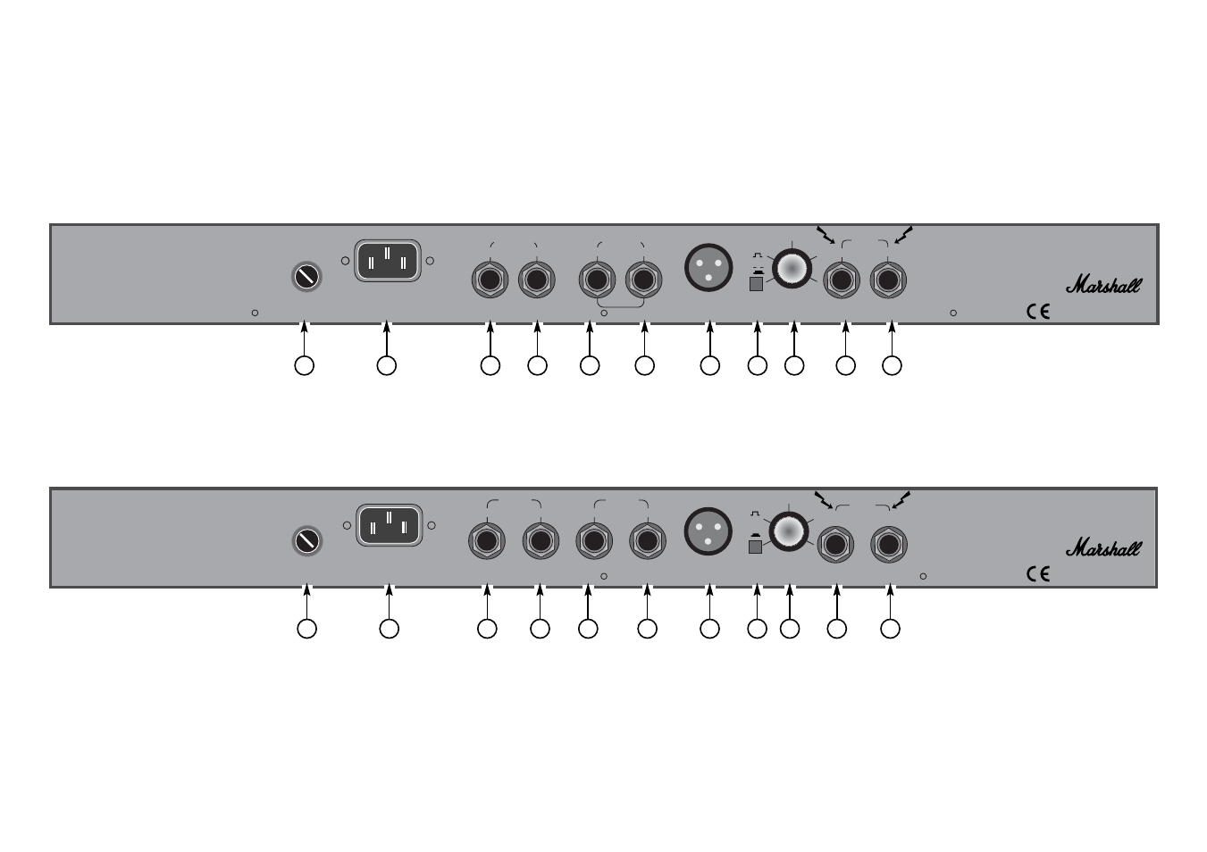 Jcm600 head, Rear panel | Marshall Amplification JCM600 User Manual | Page 8 / 8