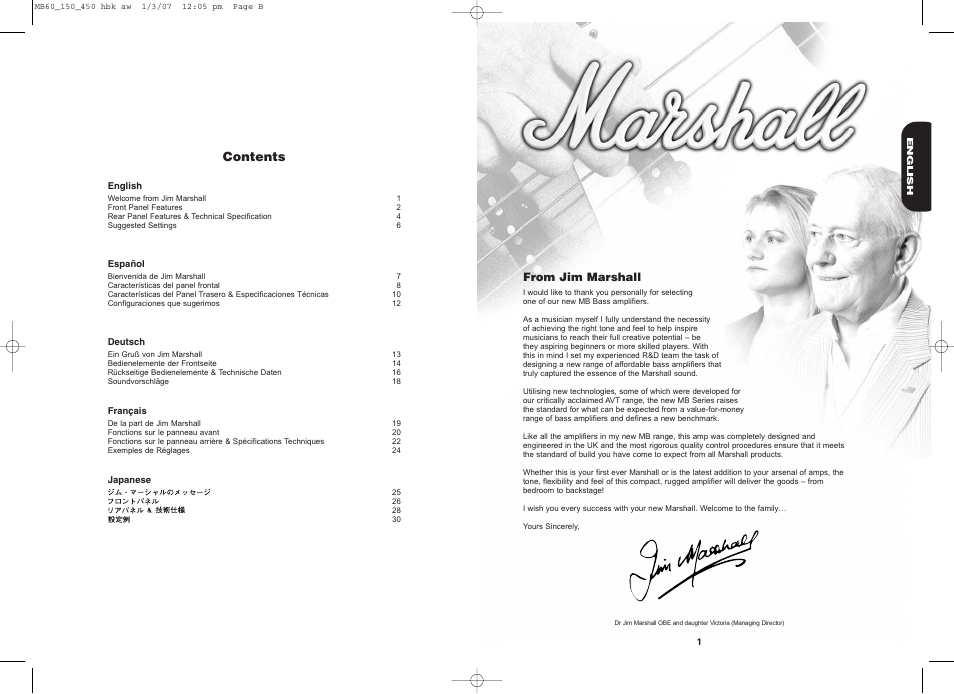 Marshall Amplification MB4410 User Manual | Page 2 / 5