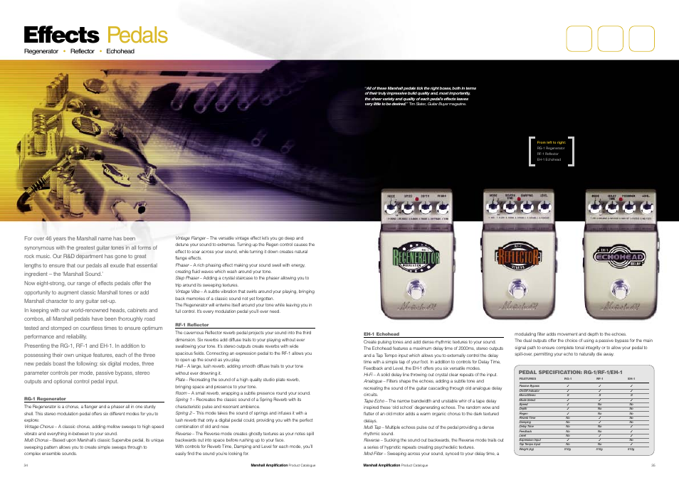 Effects pedals | Marshall Amplification JCM800 Series User Manual | Page 19 / 32