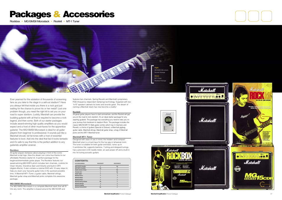 Packages & accessories | Marshall Amplification JCM800 Series User Manual | Page 30 / 32