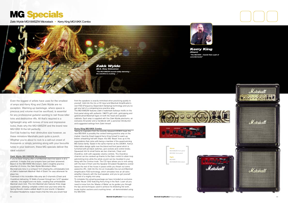 Mg specials | Marshall Amplification JCM800 Series User Manual | Page 31 / 32