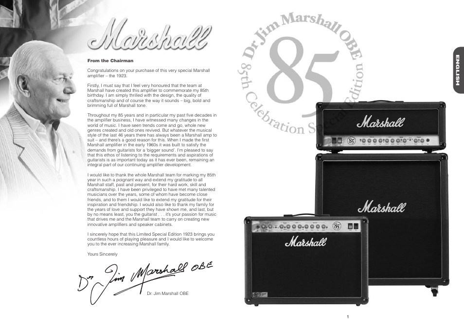 Marshall Amplification 1923 User Manual | Page 2 / 4