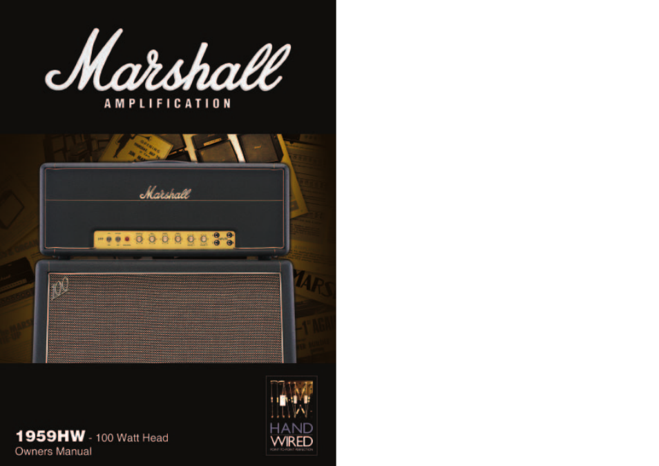 Marshall Amplification 1959HW User Manual | 5 pages