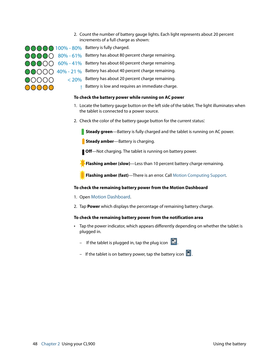 Motion CL900 FWS-001 User Manual | Page 54 / 81