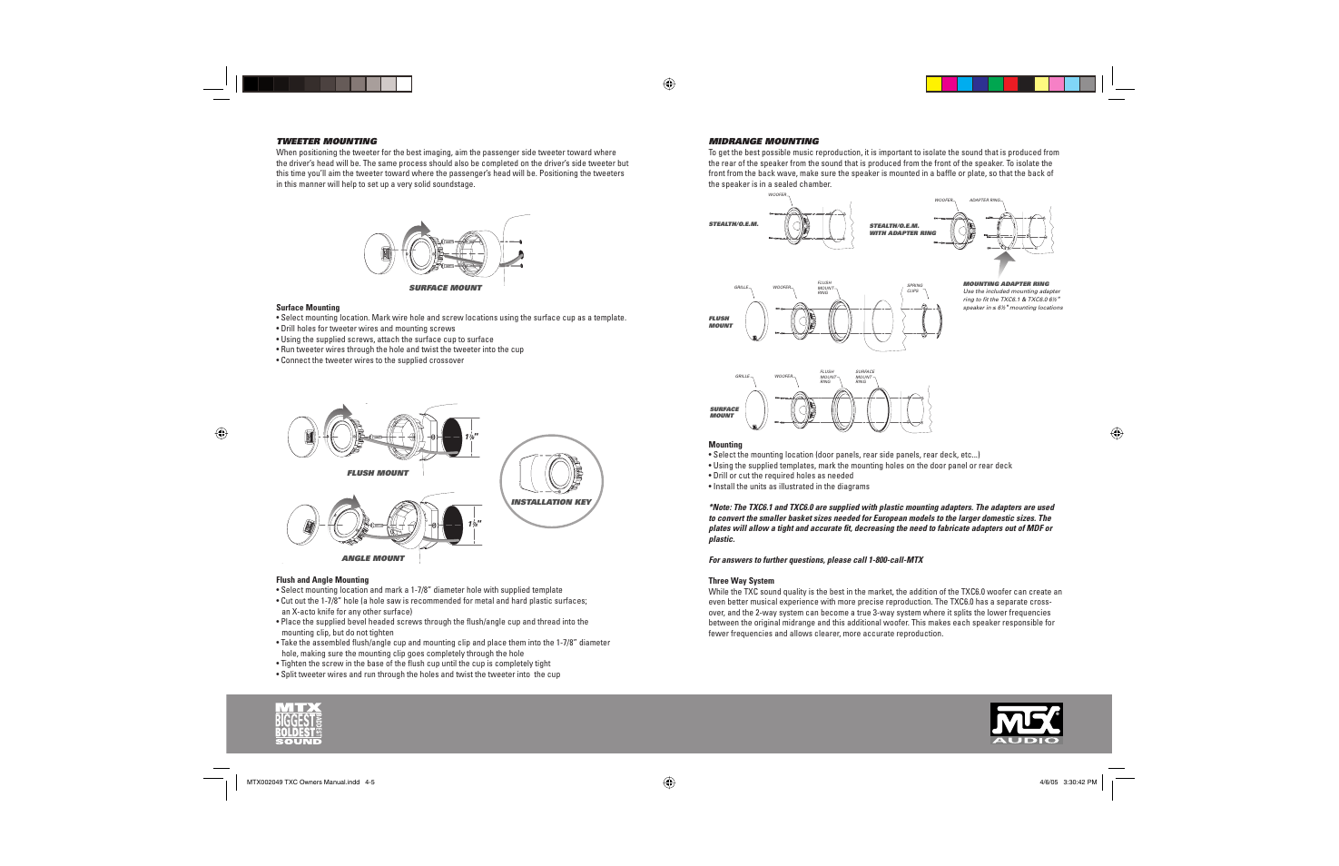 MTX Audio TXC4.1 User Manual | Page 3 / 6