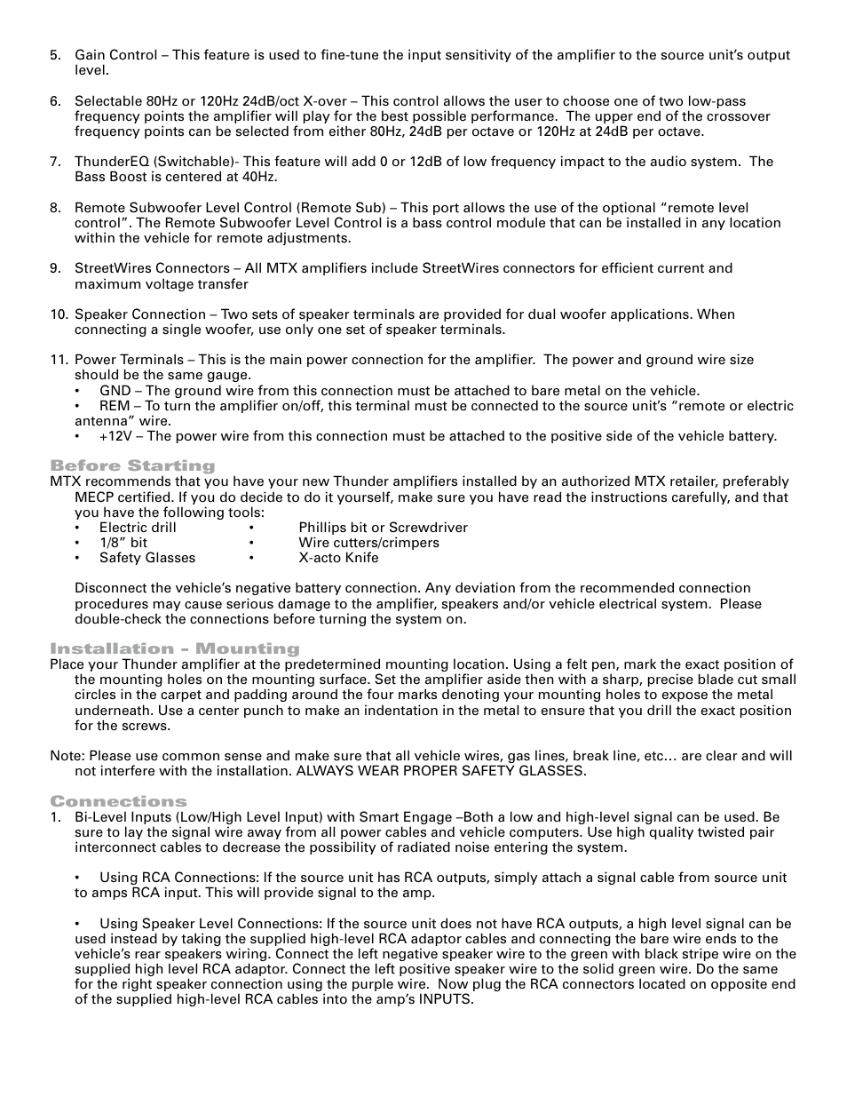 MTX Audio TA2301 User Manual | Page 2 / 5