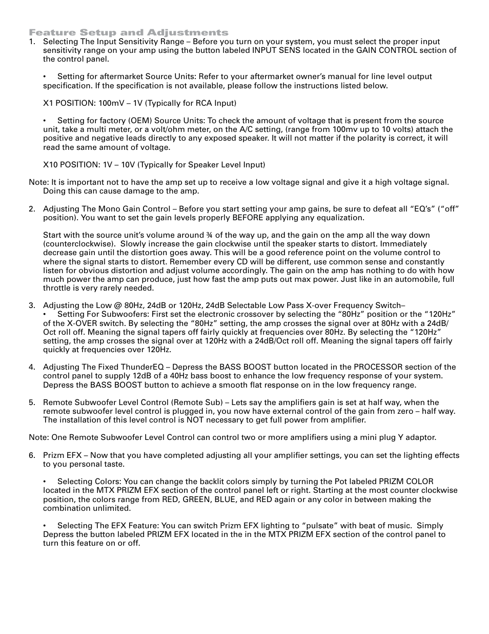 MTX Audio TA2301 User Manual | Page 4 / 5