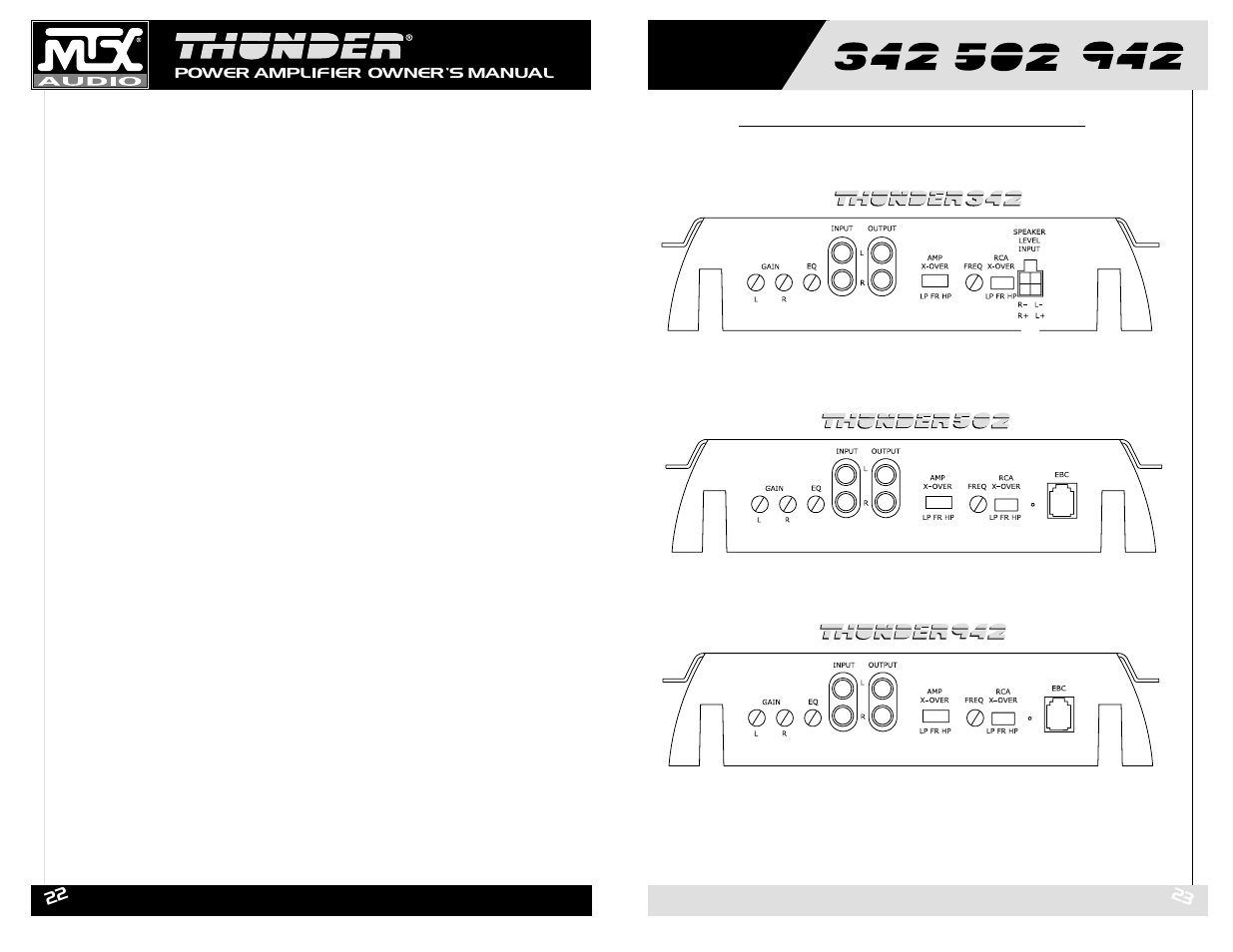 MTX Audio Thunder 342 User Manual | Page 12 / 19