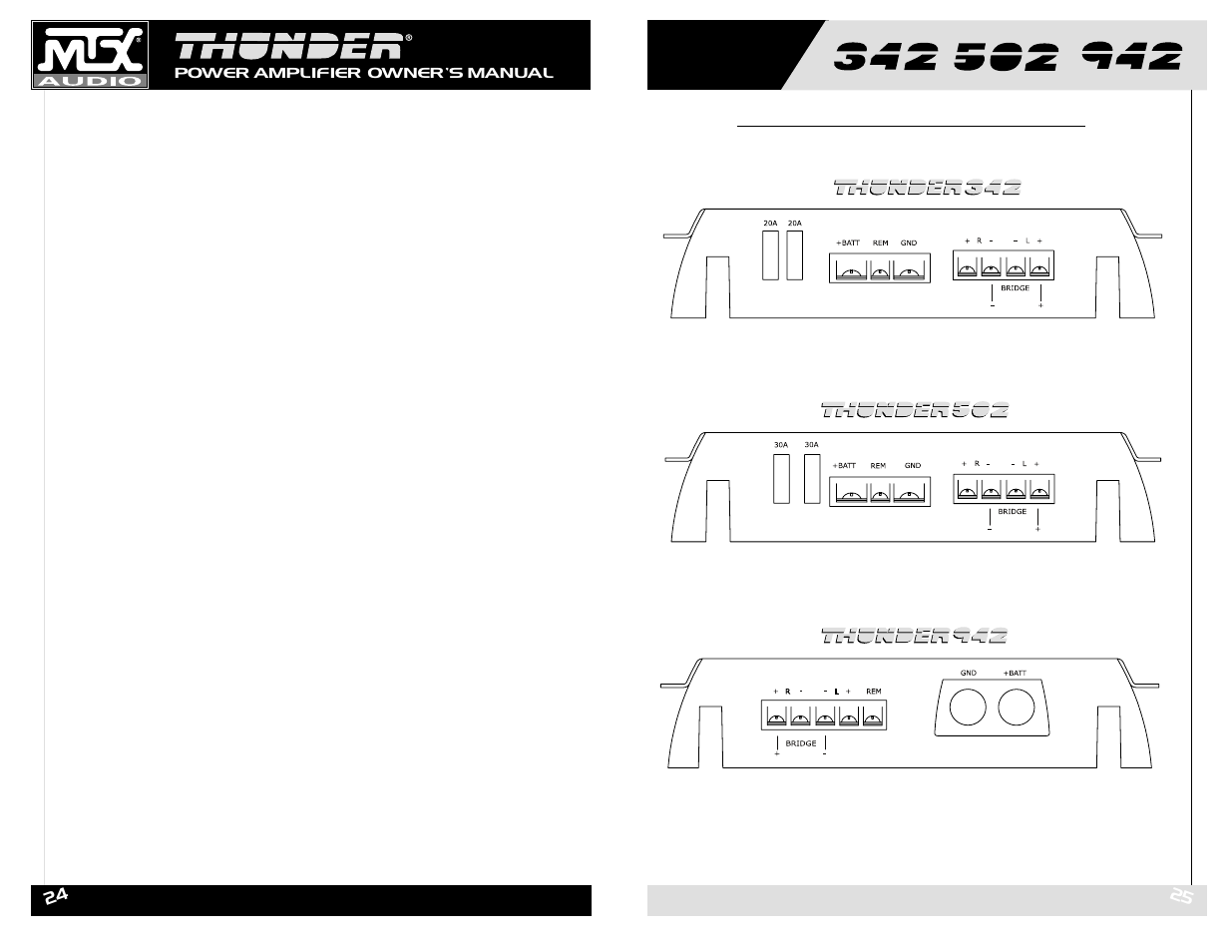 MTX Audio Thunder 342 User Manual | Page 13 / 19