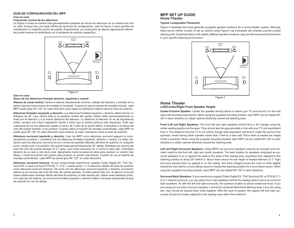 Mpp set up guide, Home theater | MTX Audio MPP4100 User Manual | Page 5 / 6