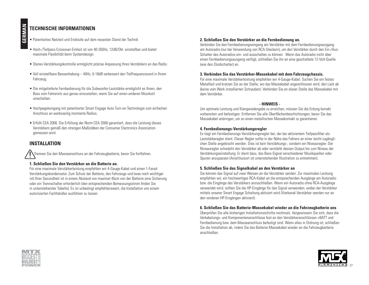 MTX Audio 801D User Manual | Page 14 / 17