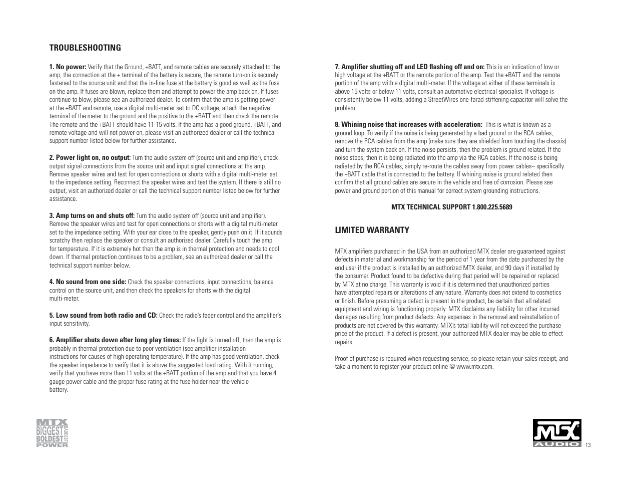 MTX Audio 801D User Manual | Page 7 / 17