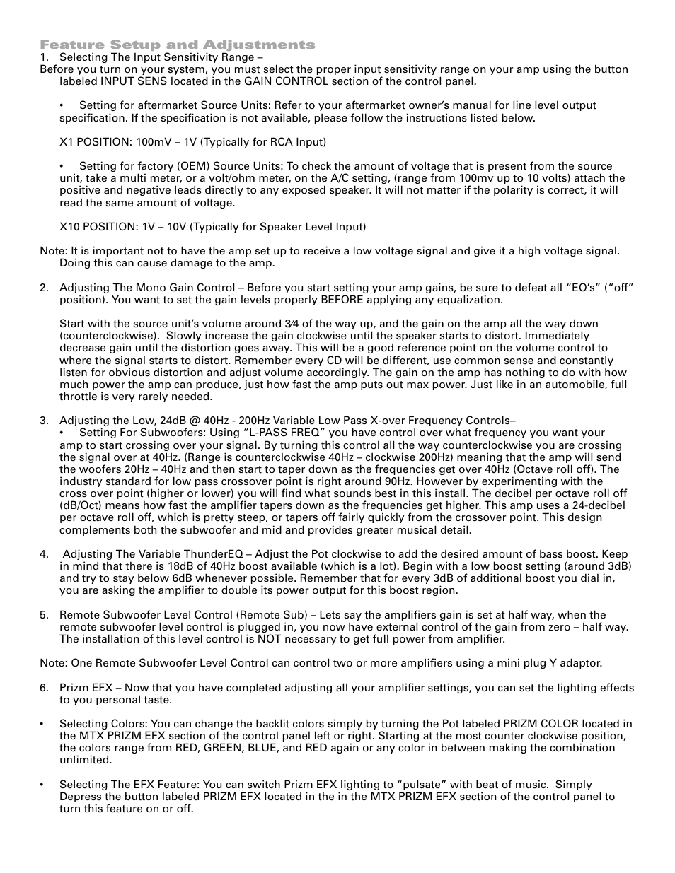 MTX Audio TA3401 User Manual | Page 4 / 5