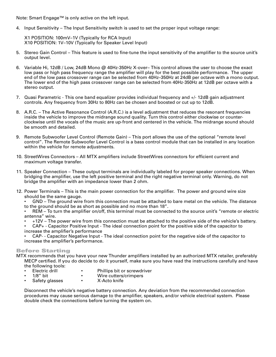 MTX Audio TA7402 User Manual | Page 2 / 6
