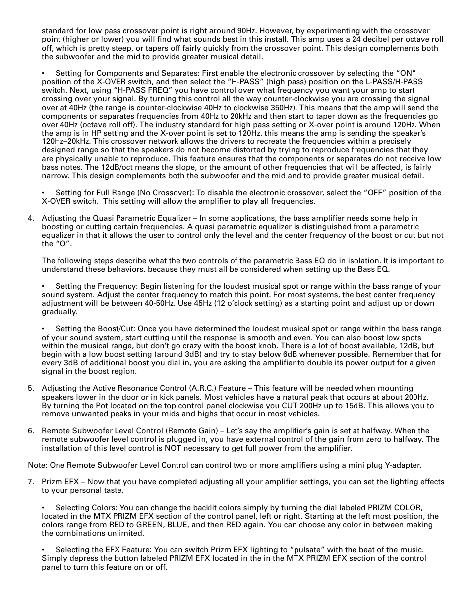 MTX Audio TA7402 User Manual | Page 5 / 6