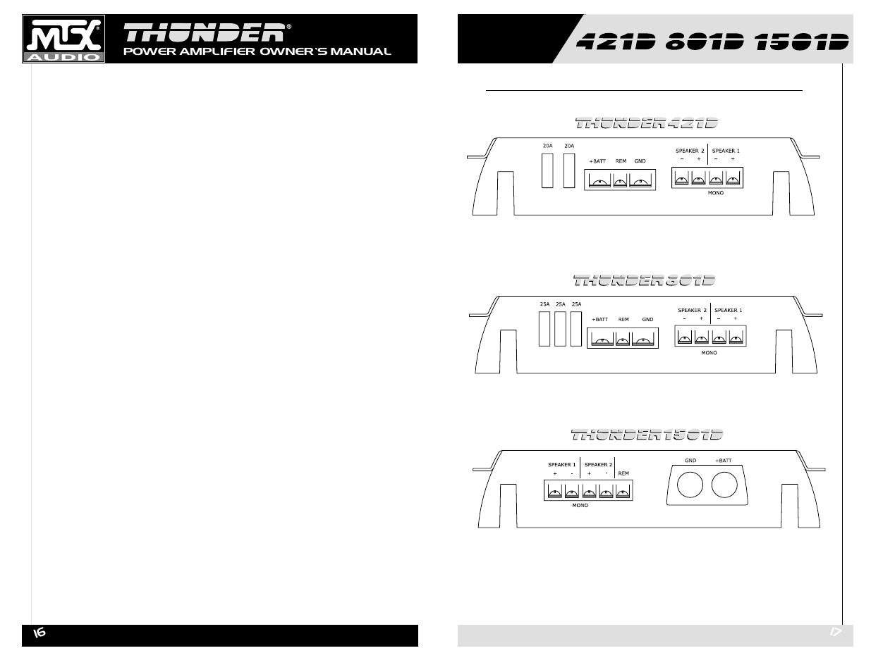 MTX Audio 421D User Manual | Page 9 / 19