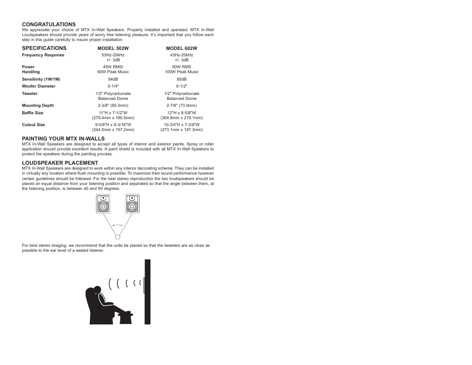 MTX Audio 502W User Manual | Page 2 / 8