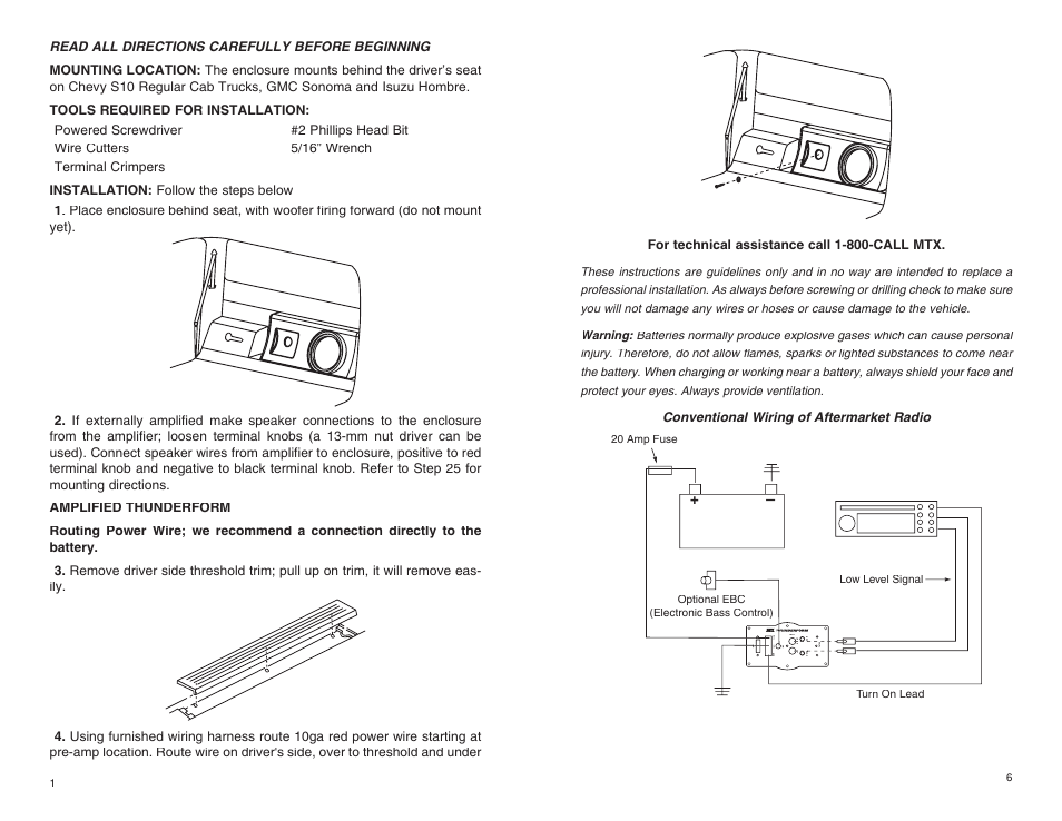 MTX Audio THUNDERFORM User Manual | Page 2 / 4