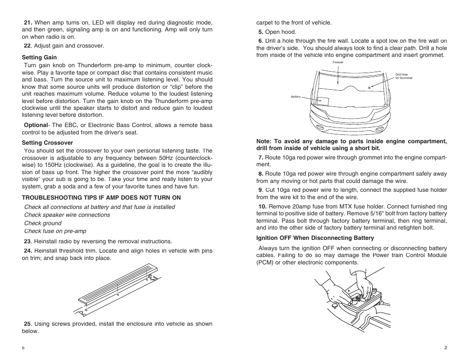 MTX Audio THUNDERFORM User Manual | Page 3 / 4