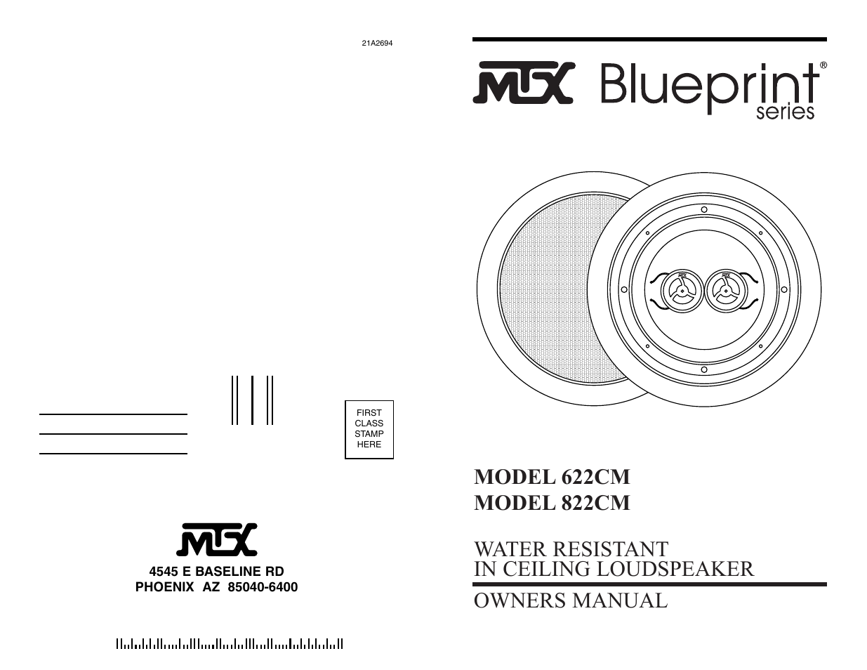 MTX Audio 622CM User Manual | 4 pages