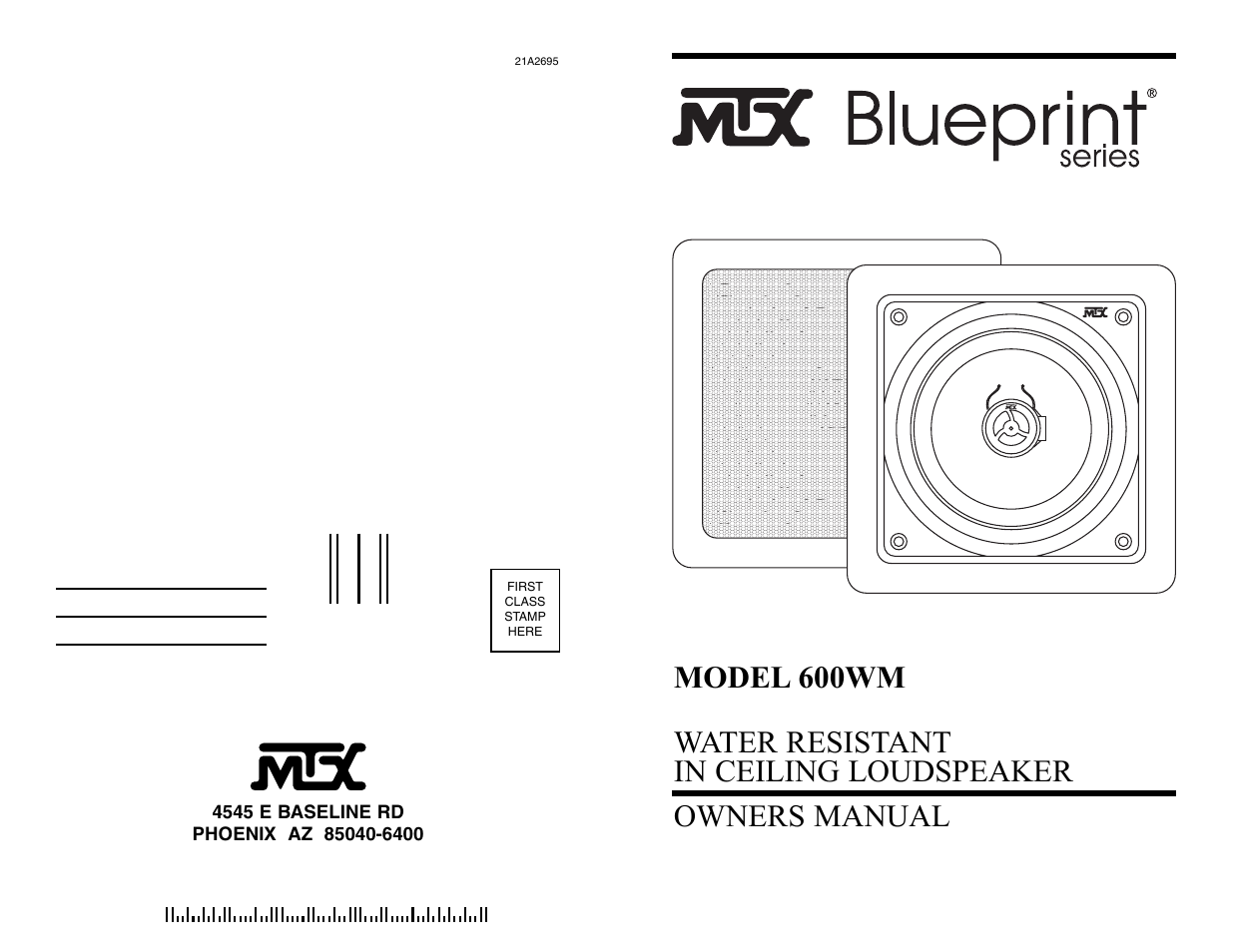 MTX Audio 600WM User Manual | 4 pages