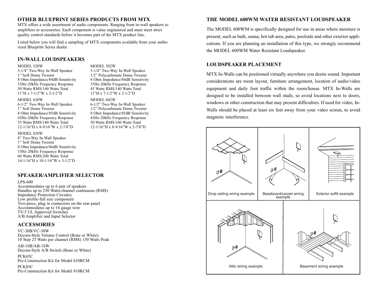 MTX Audio 600WM User Manual | Page 3 / 4