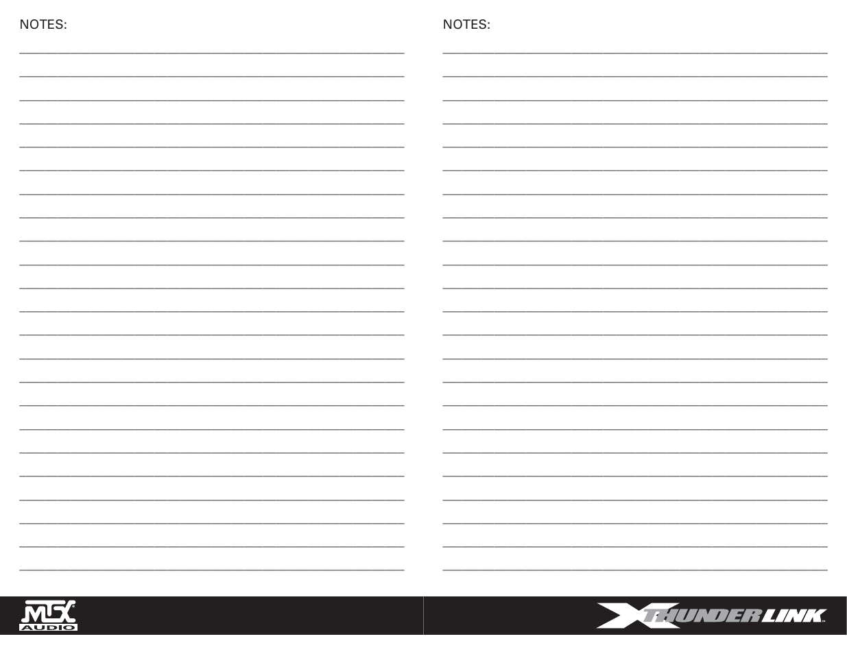 MTX Audio ThunderLink XT110P User Manual | Page 8 / 9
