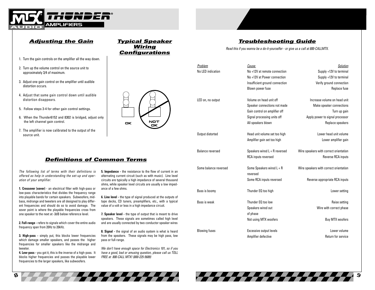 MTX Audio 8302 User Manual | Page 5 / 19