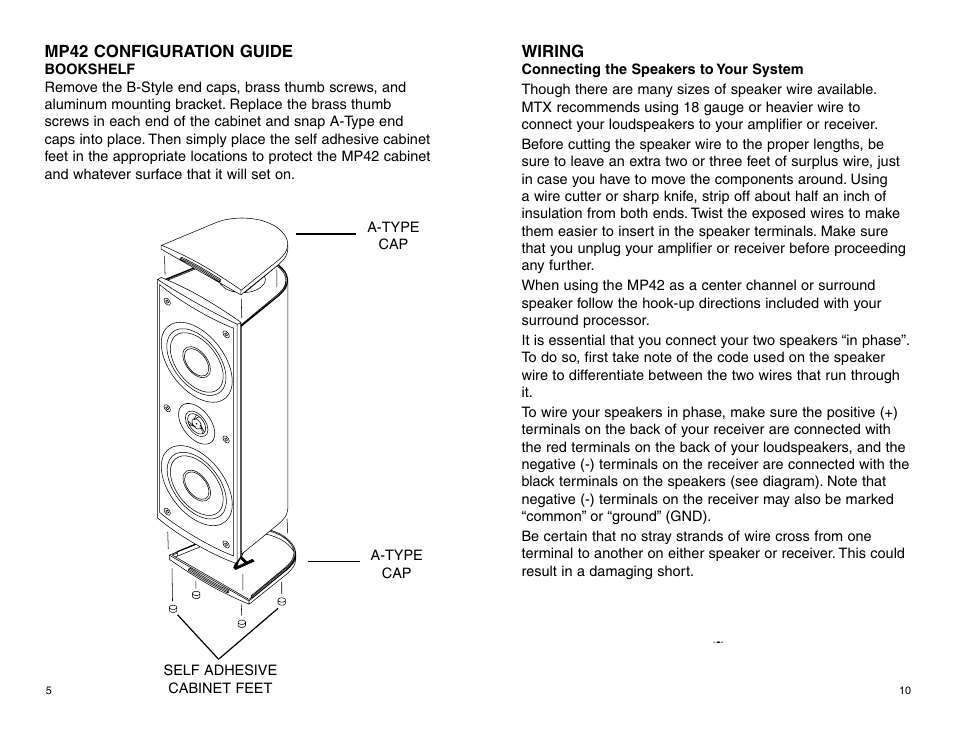 MTX Audio MP42B/ MP42W User Manual | Page 6 / 8