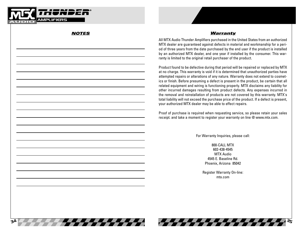 MTX Audio Thunder4202 User Manual | Page 18 / 19