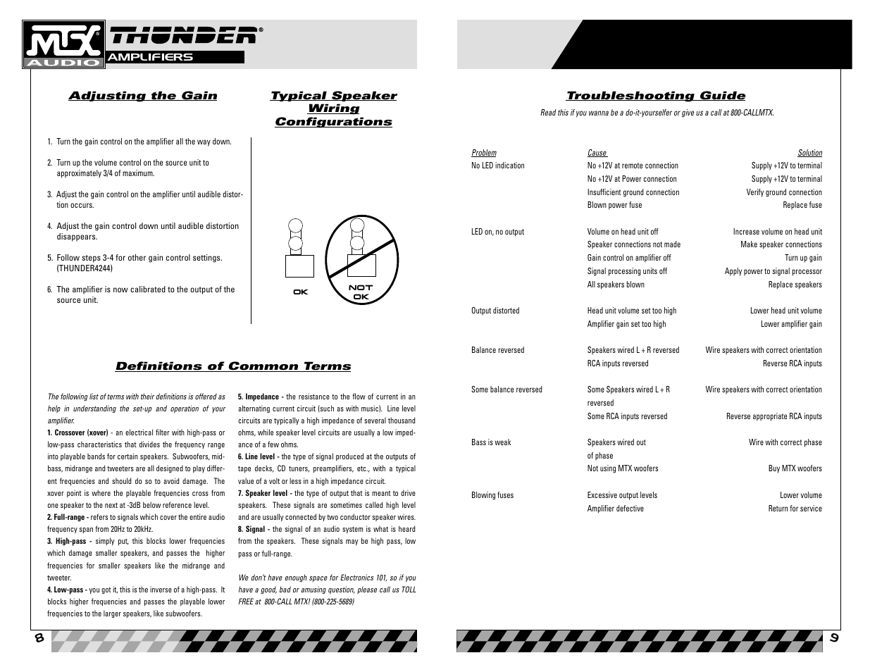 MTX Audio Thunder4202 User Manual | Page 5 / 19