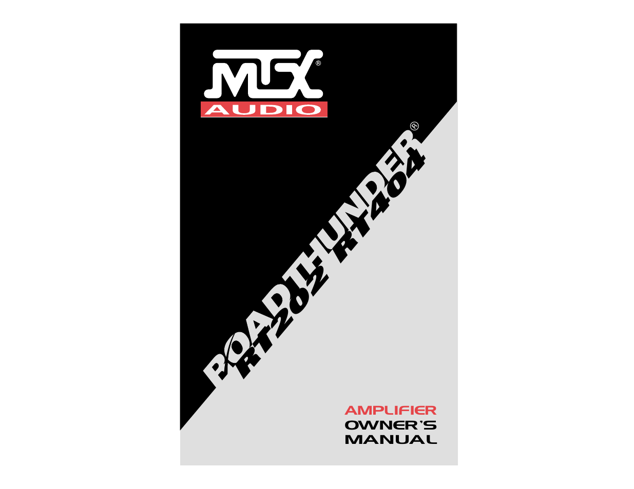 MTX Audio RT202 RT404 User Manual | 19 pages