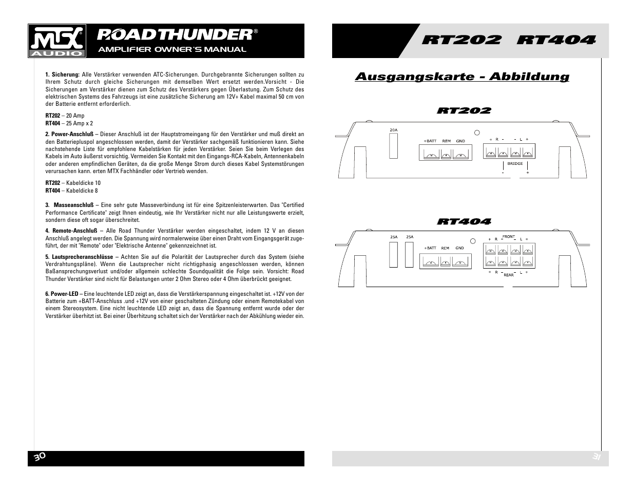 MTX Audio RT202 RT404 User Manual | Page 16 / 19