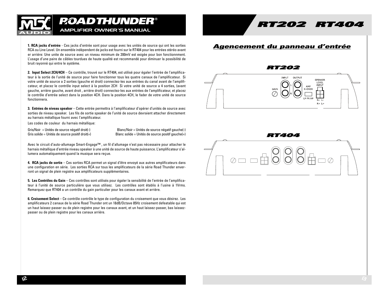 MTX Audio RT202 RT404 User Manual | Page 7 / 19